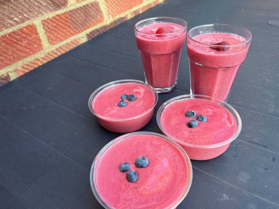 Shelly picked up the boxes for £3.09 each from the app and make some smoothies