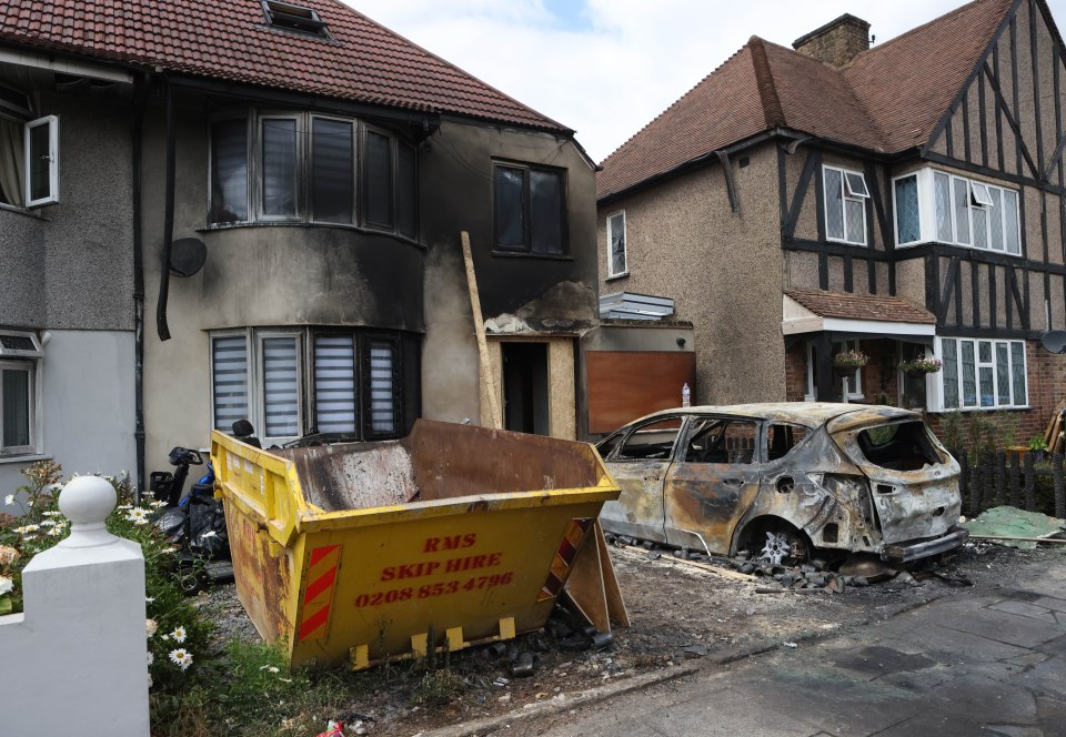 The charred house in South London