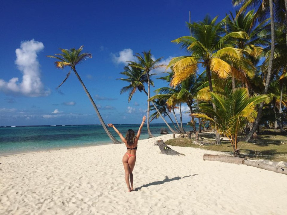 AJ has posted a lot of her travel memories on her Instagram - including the picture from her travels to the San Blas Islands