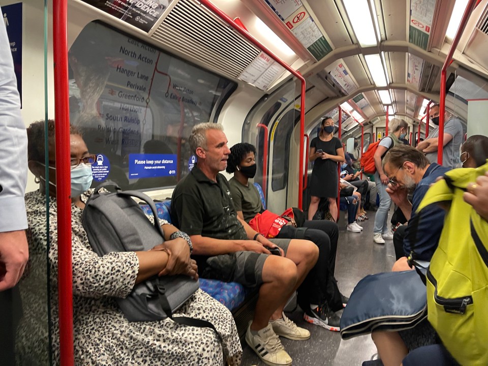 There was a mixture of commuters wearing and not wearing face masks today