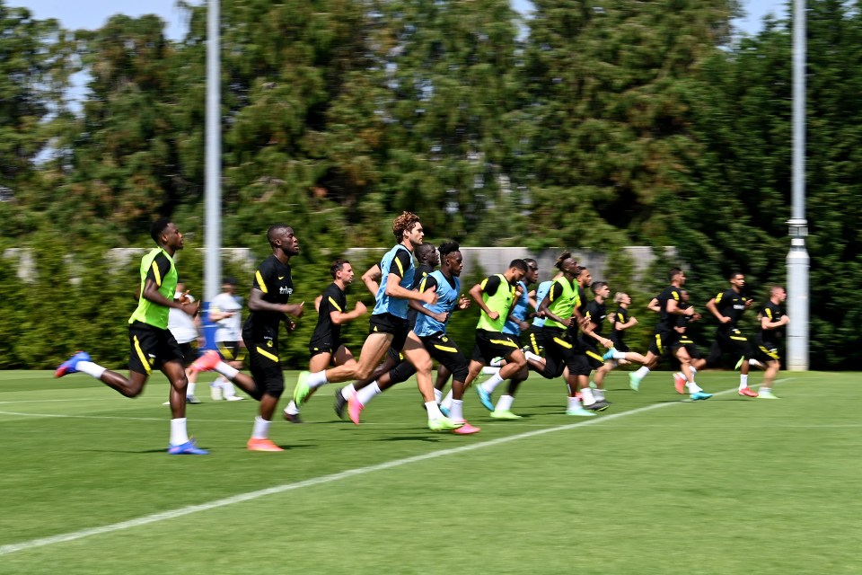 The squad were put through their paces ahead of the new season