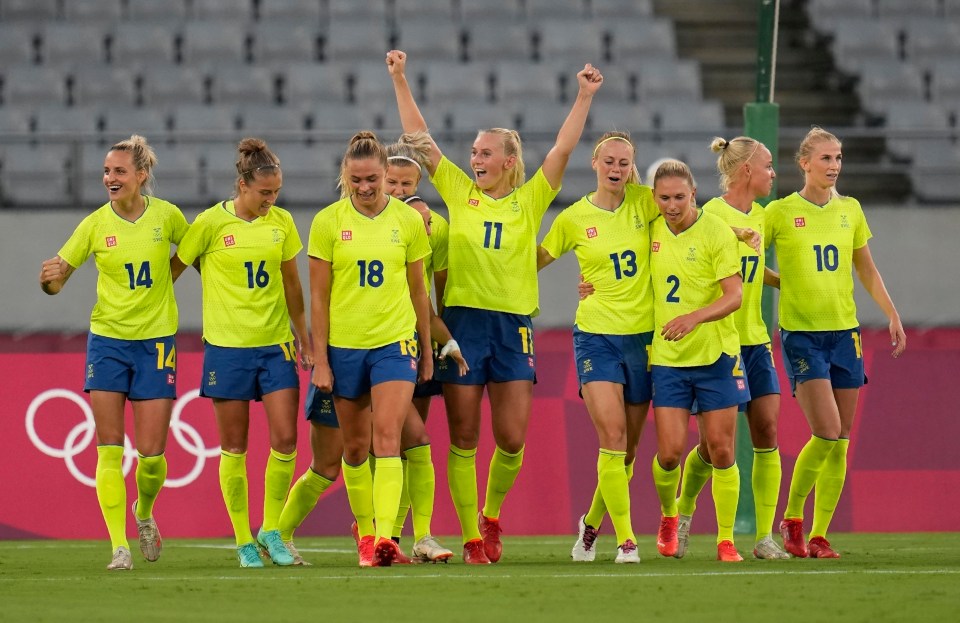 Sweden ended the USA's 44-match unbeaten run with a stunning 3-0 win at Tokyo 2020