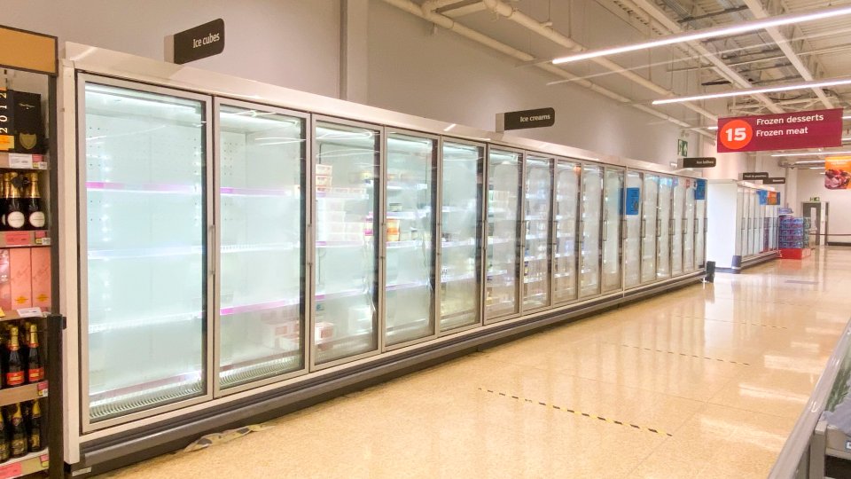 Alarming pictures of bare shelves prompted supermarket bosses to beg shoppers not to panic-buy