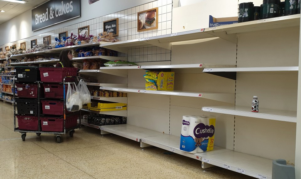 Stores in London are facing empty shelves amid the pingdemic