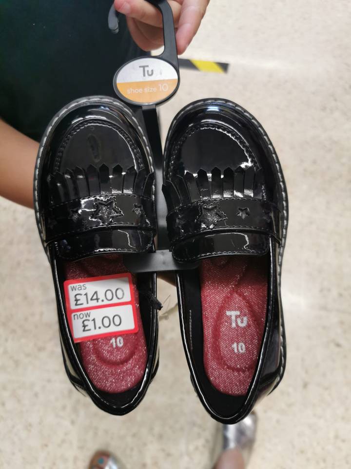 Sainsbury's have reduced school shoes to just £1