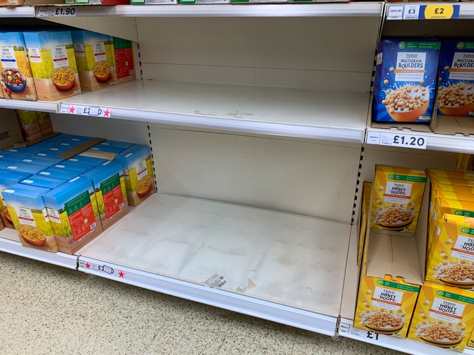 Supermarket shelves have been ravaged by supply chain shortages