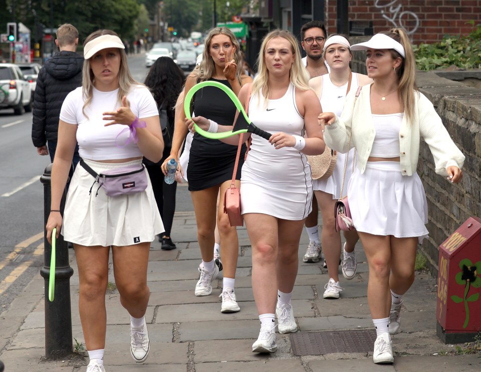 A girl group aced their tennis look