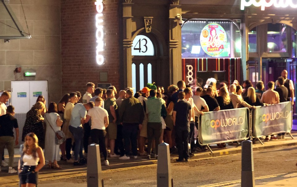 Queues down the street for a club in Leeds