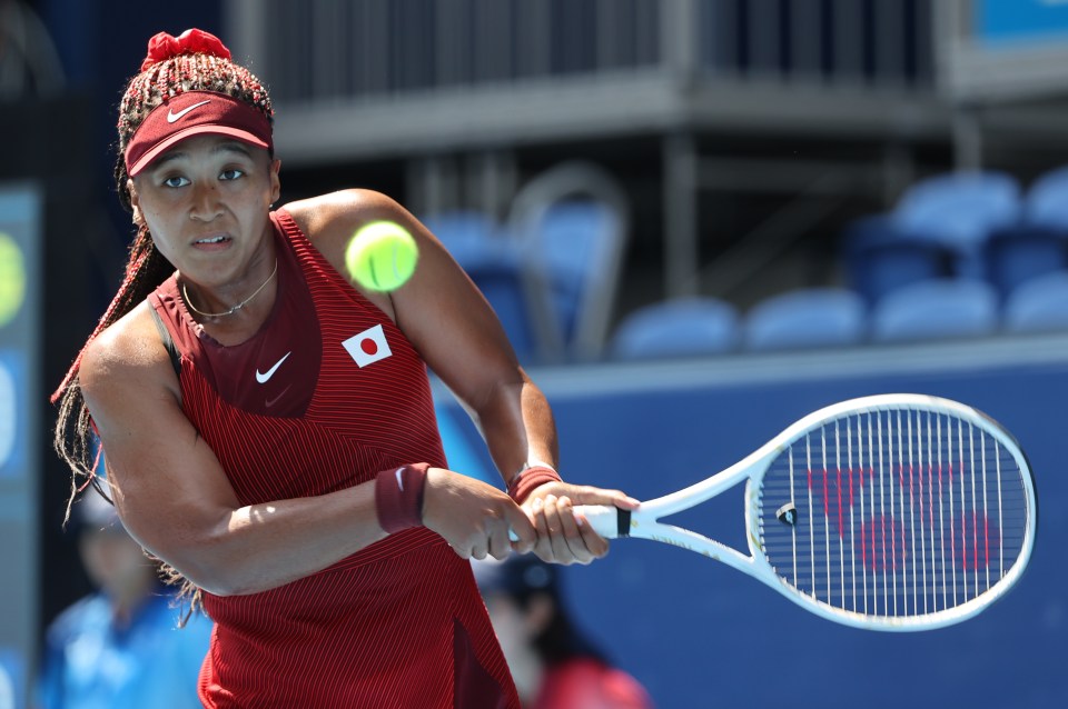 Naomi Osaka won her first round match at the Olympics on Sunday