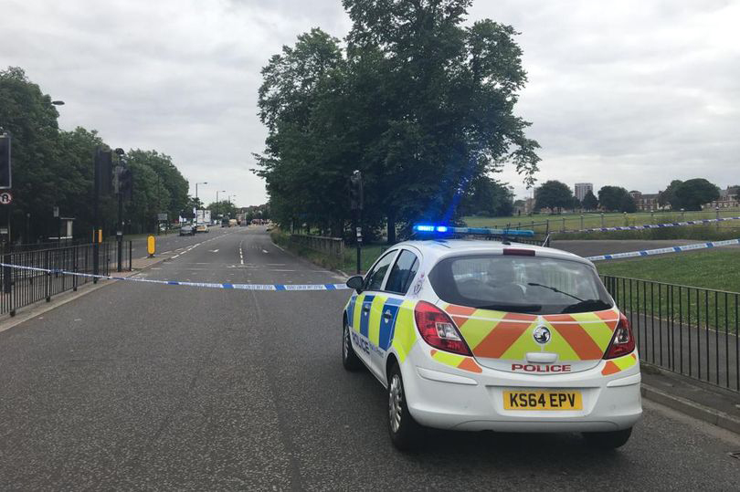 The crash happened on Barrack Road, Newcastle, this morning