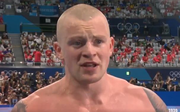 Adam Peaty dropped a double F-bomb during his live TV interview with the BBC