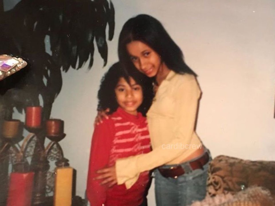 Cardi and little sister Hennessy had a strict upbringing