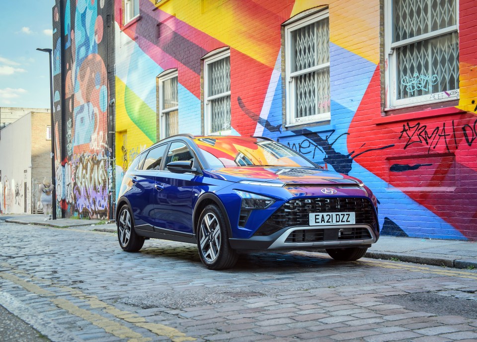 Hyundai has made its latest hatchback design stand out from the rest, with a textured grille and angular headlamps sitting below a furrowed brow