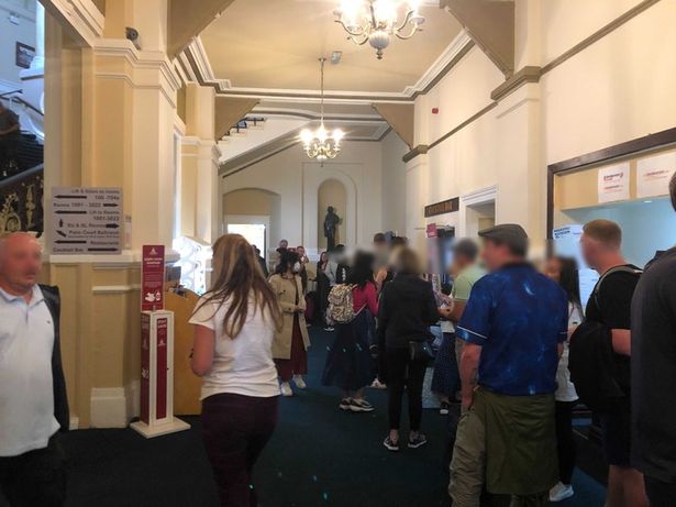 Guests at the Grand Hotel Scarborough were forced to queue 'for hours'