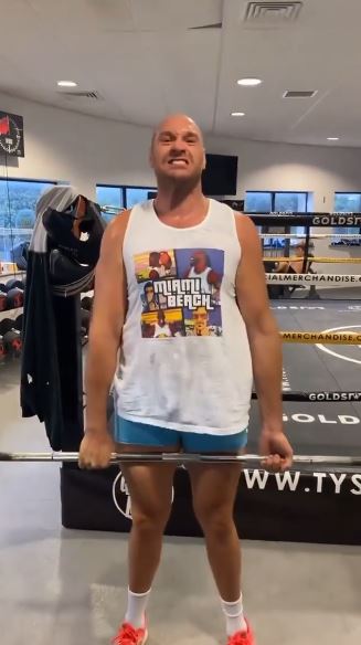 Fury is also back in the gym after his coronavirus hell