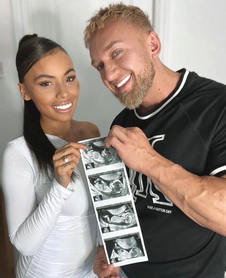 Chelsea and Troy were beaming when they were told they would be able to have a baby together