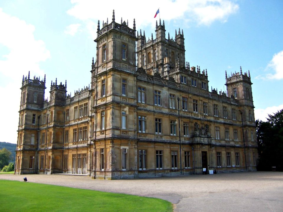 Highclere Castle, home of Downton Abbey, has proved popular with Brits