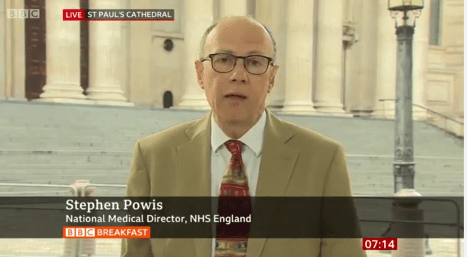 Professor Stephen Powis today said that the NHS was preparing to 'learn to live' with Covid