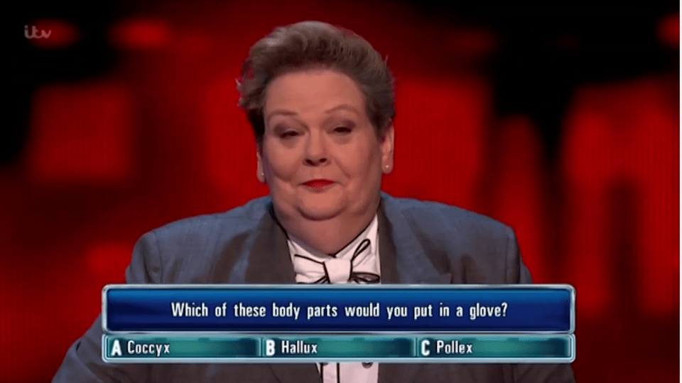 Anne Hegerty was left red-faced as Bradley Walsh made an X-rated joke