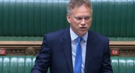 Transport Sec Grant Shapps made the announcement to MPs this morning