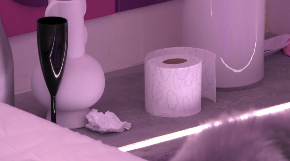 Many viewers weren't impressed that they showed Toby and Chloe's used tissues at the side of the bed