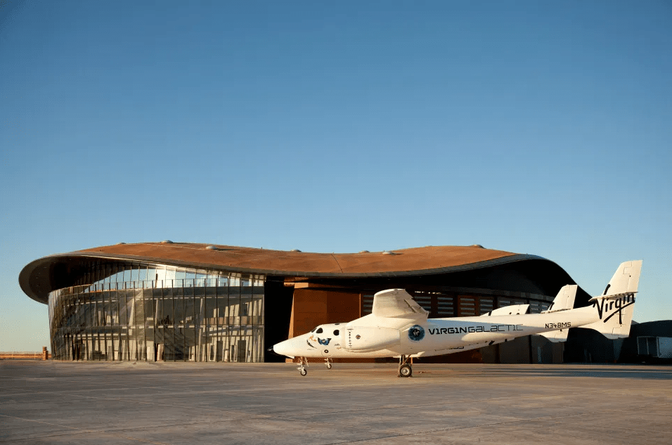 Spaceport America in the New Mexico desert