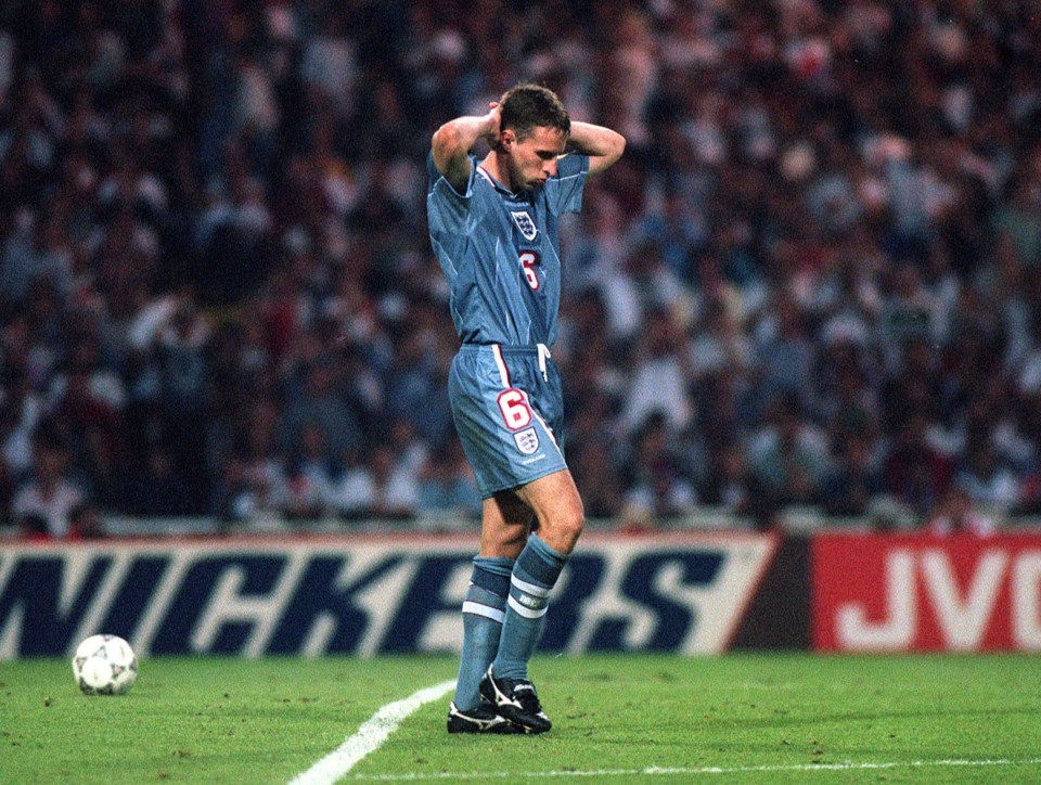 No-boss Gareth Southgate missed the crucial penalty as England lost to Germany in the semis of Euro 96