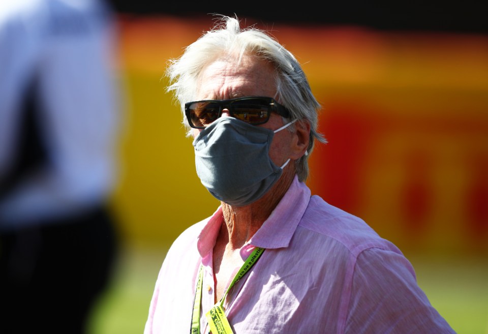 Move star Michael Douglas was also at the iconic track on Sunday afternoon