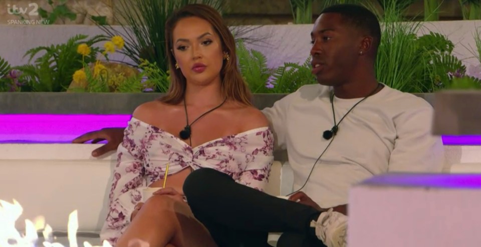 Aaron ended his romance with Sharon in last night's Love Island