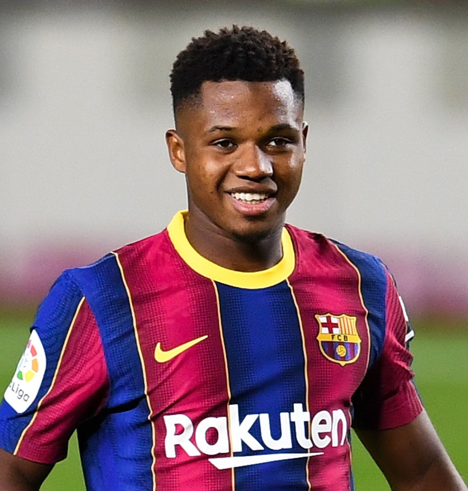 Ansu Fati is one of a number of Barcelona stars whose contracts expire in the summer of 2022