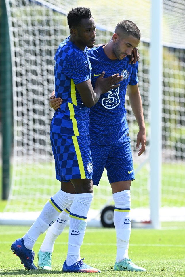 The Moroccan is congratulated by Baba Rahman after sealing his treble