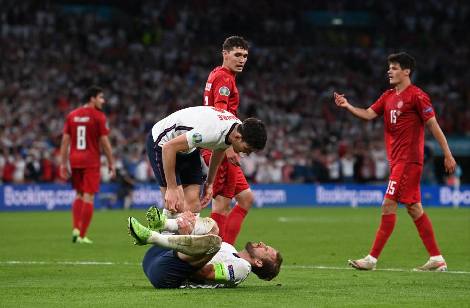 Harry Kane thought he should have had a penalty in the second half but a free-kick was given the other way