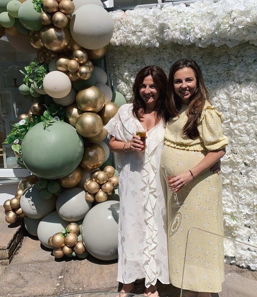 Louisa Lytton was surprised after her mum Jane threw her a baby shower