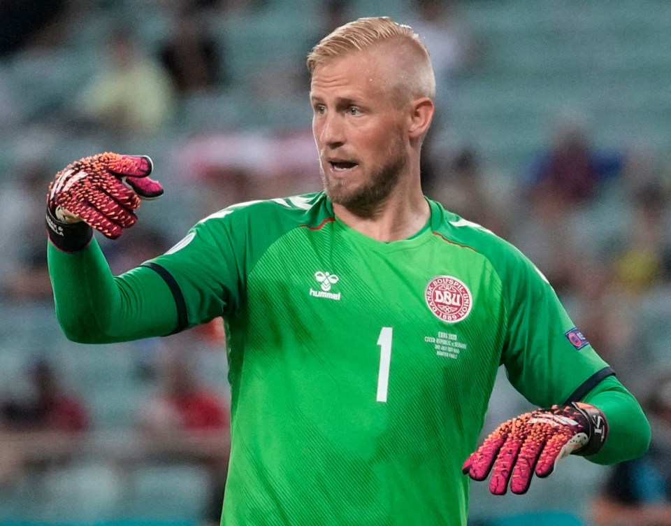 Denmark goalkeeper Kasper Schmeichel has a secret weapon in his gloves