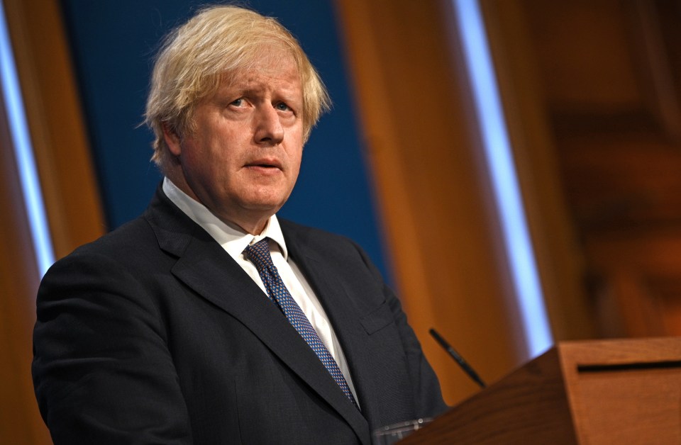 Boris Johnson held a gloomy press conference on Freedom Day last night