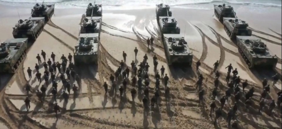 China has staged  Taiwan invasion military drills