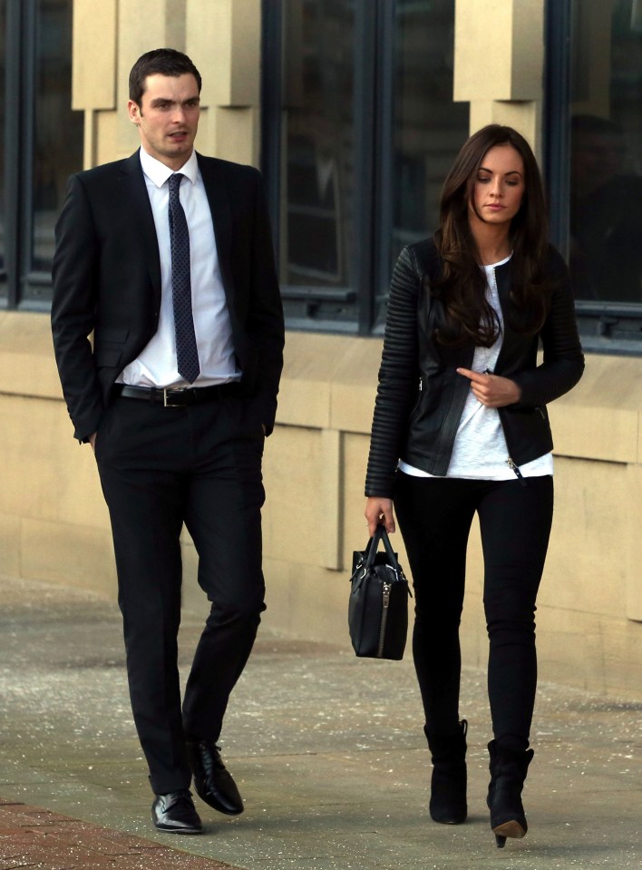 Johnson and Stacey leave Bradford crown court in 2016