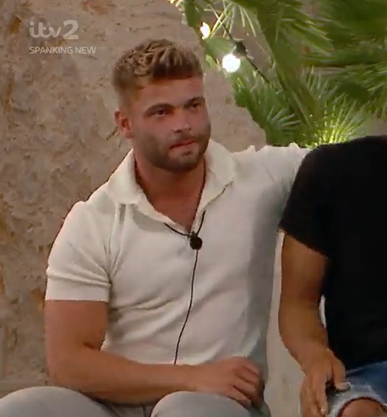 Love Island fans claimed that Jake was fuming he couldn't join in with the dares