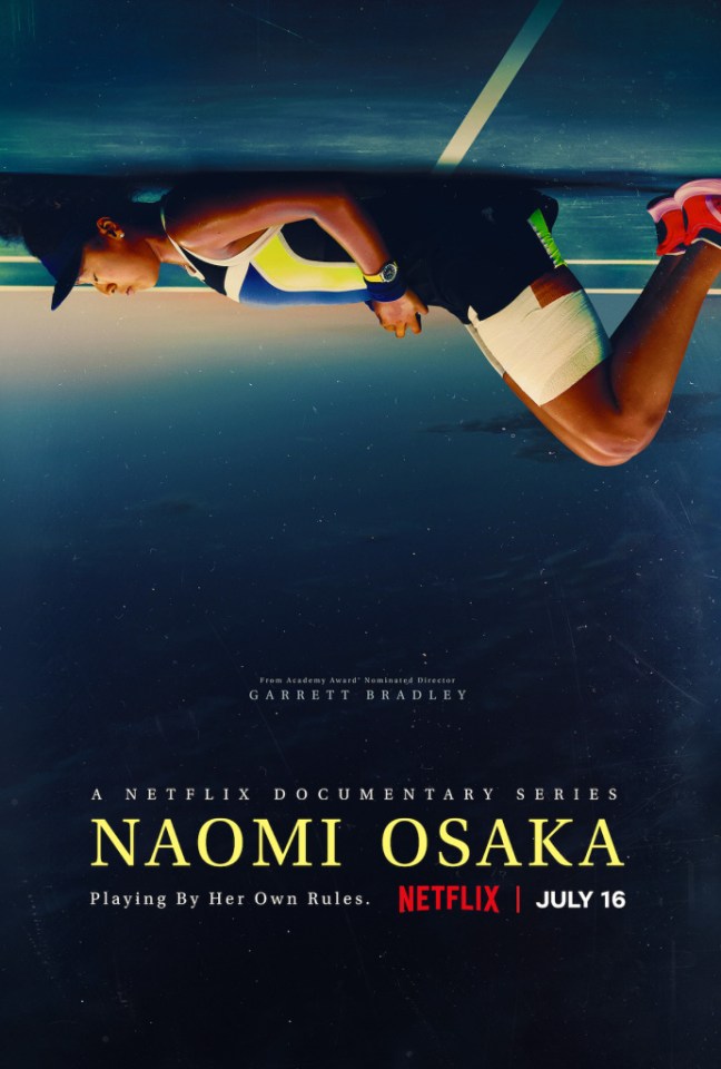 Promotion material for Naomi Osaka's documentary