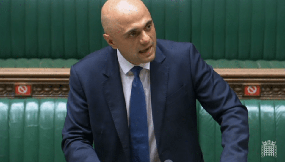 Health Sec Sajid Javid this afternoon laid out the changes in the Commons this afternoon