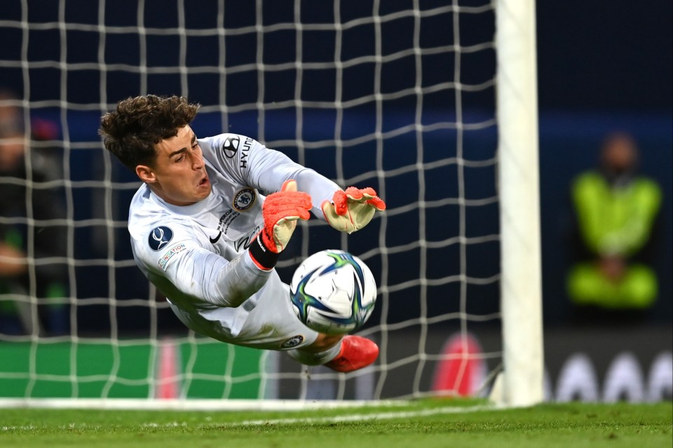 Kepa was the Super Cup shootout hero