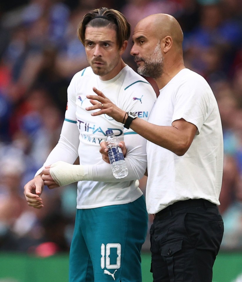 Jack Grealish made his debut for Man City off the bench in the Community Shield clash