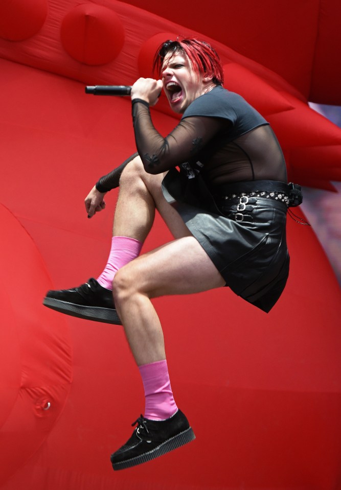 Yungblud tore up Leeds Festival on Friday night as he exploded onto the main stage in a tornado of leather, pink socks and F-bombs