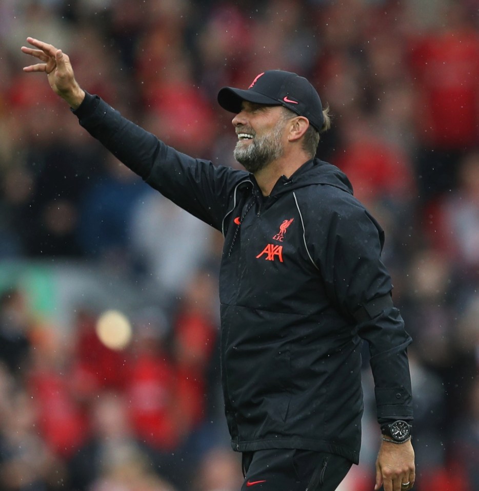 Liverpool boss Jurgen Klopp celebrates