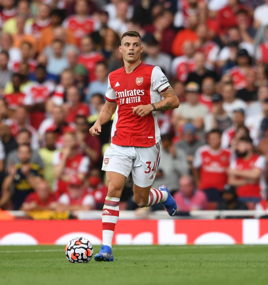 Xhaka captained Arsenal in Sunday's loss against Chelsea