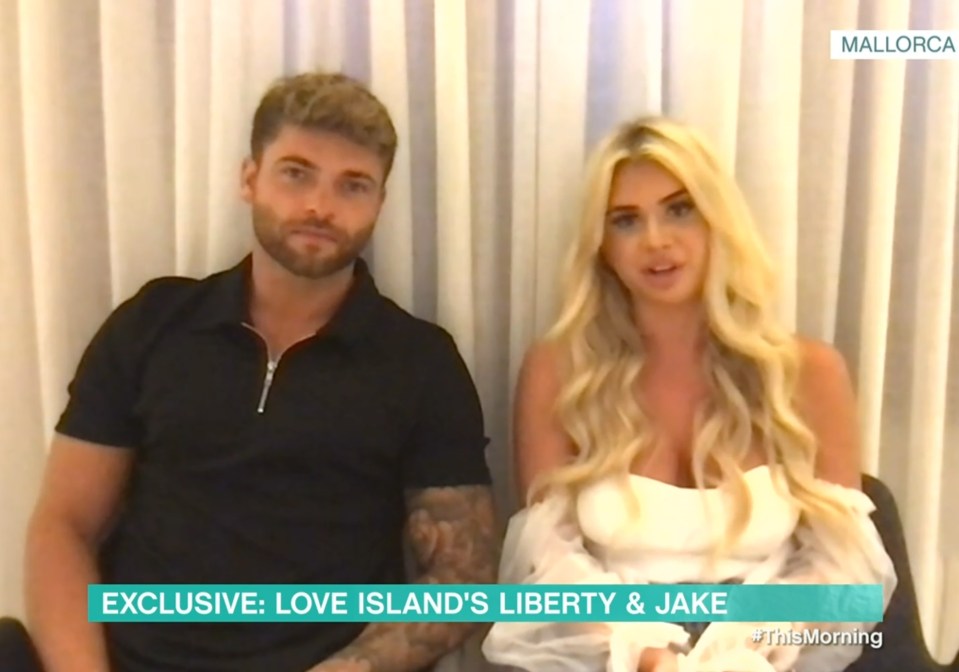 Love Island's Jake and Liberty conducted an awkward interview on This Morning