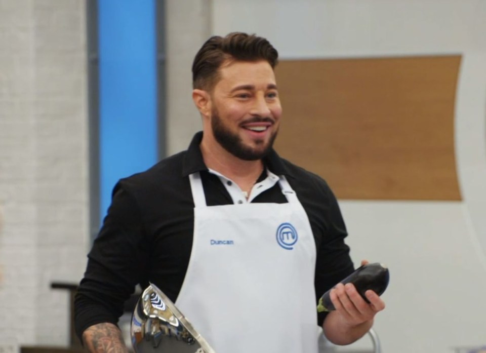 The Dolmio puppet, smirking away at the back of the kitchen turned out to be Duncan James from Blue