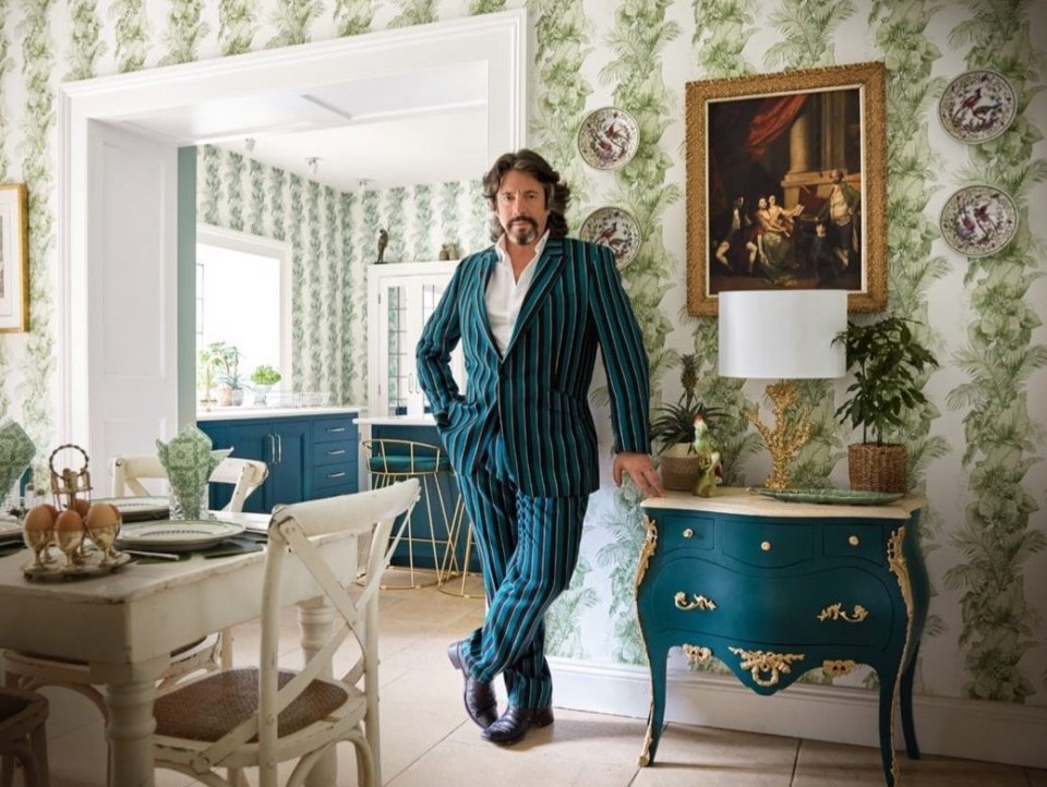 Laurence in his dining room that opens up to the kitchen