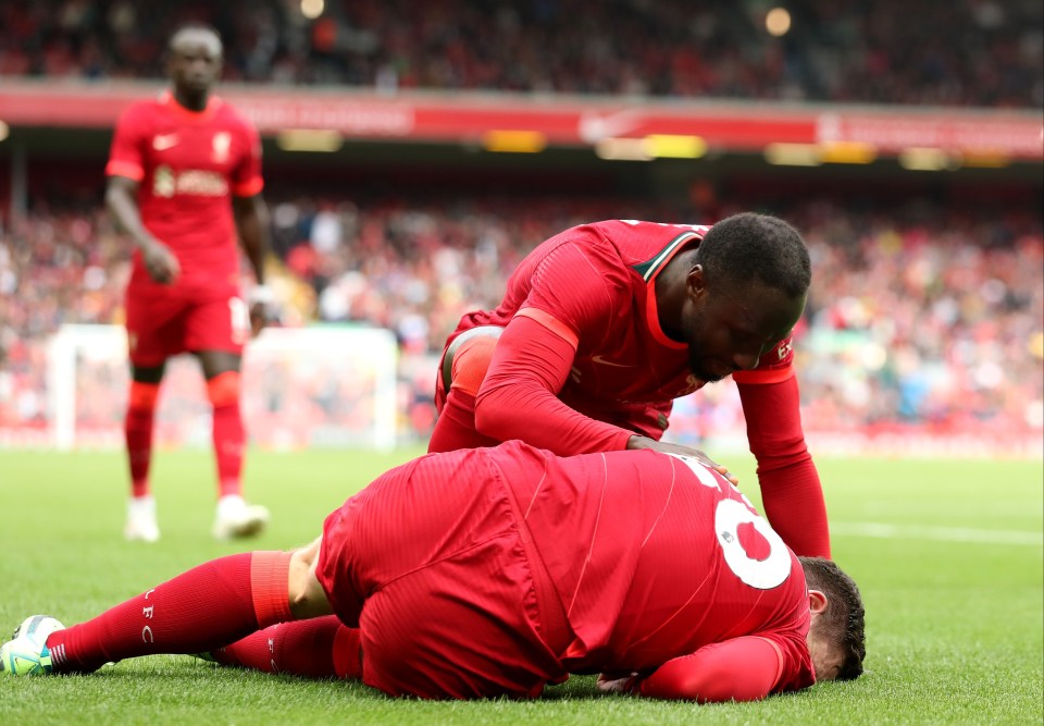 Robertson went down after rolling his ankle during the friendly