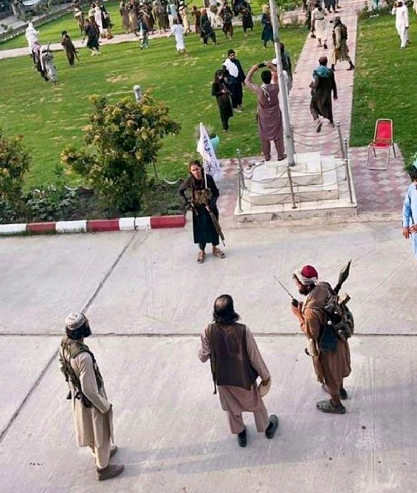 Taliban fighters on the streets of Kabul